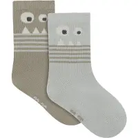Minymo Sokker - 2-pack - William Grå - - 23/26 - Sokker
