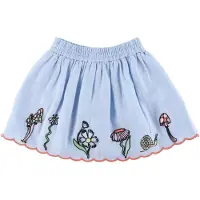 Stella McCartney Kids Skjørt - Lyseblå m. Broderi - - 8 år (128) - Skjørt