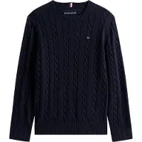 Tommy Hilfiger Genser - Strikk - Dark Natt Navy - - 5 år (110) - Genser