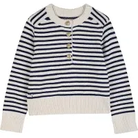 Zadig & Voltaire Genser - Strikk - Navy/Off Whitestripete - - 12 år (152) - Genser