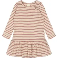 Petit Piao Kjole - Rib - Modal - Nostalgisk Rose/Off White - - 2 år (92) - Kjole