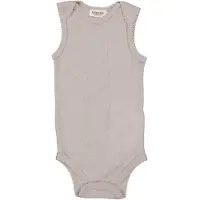 MarMar Body u/e - Ull - Pointelle - Bini - Soft Dove - - 68 - Body uten ermer