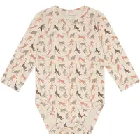 Hust and Claire Body I/e - Bambus - HCBuller - Sandshell m. Aper - - 3 år (98) - Langermet Body