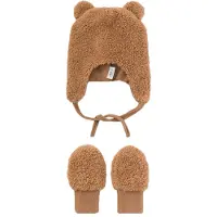 Name it Sett - Lue/Votter - Teddy - NbnMatuta - Chipmunk - - 34-39 cm - Lue