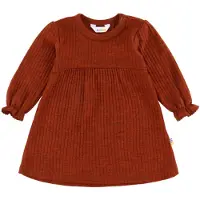Joha Kjole - Ull - Rib - Rust - - 90 - Kjole