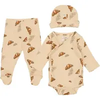 VACVAC Gaveeske - Bukser m. Fot/Lue/Body I/e - Rib - Croissant - - 68/74 - Langermet Body