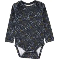 Smallstuff Body I/e - Flower Natt - Dark Blue - - 56 - Langermet Body