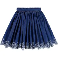 Molo Skjørt - Denim - Bitta - Oak Broderi - - 9-10 år (134-140) - Skjørt