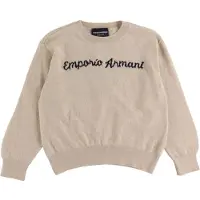 Emporio Armani Genser - Polamid/Ull - Beige Melert m. Svart - - 14 år (164) - Genser