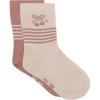 Minymo Sokker - 2-pack - Kløft Leire - - 27/30 - Sokker