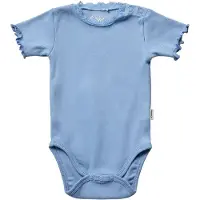 Sofie Schnoor Body k/e - Rib - Lys Blue - - 68 - Kortermet body