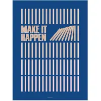 ViSSEVASSE Plakat - 50x70 - Make It Happen - Navy - - OneSize - Plakat