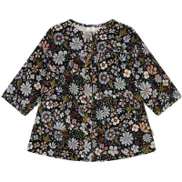 Hust and Claire Fløyelskjole - HCKaroline - Light Blue/Navy m. B - - 6 år (116) - Kjole