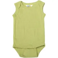 Joha Body u/e - Rib - Støvet Grønn - - 90 - Body uten ermer