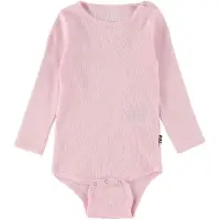 Mads nørgaard Body I/e - Rib - Rosa - - 3 år (98) - Langermet Body