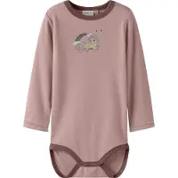 Name it Body I/e - Ull - NmfWillit - Gevir/Unicorn - - 3 år (98) - Langermet Body