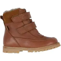 Pom pom Vintersko m. Fôr - Borrelås Støvel Tex - Dark Camel - - 26 - Vinterstøvler