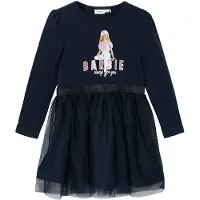Name it Kjole - NmfJetinna Barbie - Dark Sapphire - - 2 år (92) - Kjole