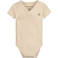 Calvin Klein Omslagsbody k/e - Rib - Muslin - - 1½ år (86) - Kortermet body