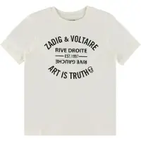 Zadig & Voltaire T-skjorte - Off White m. Trykk - - 12 år (152) - T-skjorte
