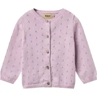 Wheat Cardigan - Strikk/Hullmønster - Maia - Lavender - - 1 år (80) - Cardigan