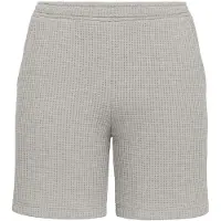 Grunt Shorts - Vaffelstoff - GrAli - Light Grey Melange - - 12 år (152) - Shorts