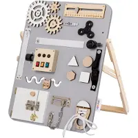 Woobiboo Woobiboard - Stående Enjoy - Grey/Natural - - OneSize - Tumledyr