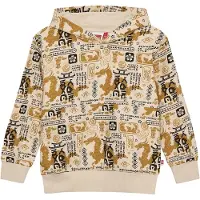 Lego Wear LEGO Ninjago Hettegenser - LwSian - Mørk Off-White m. Trykk - - 9 år (134) - Hettegenser