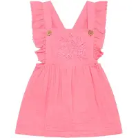Hust and Claire Kjolebody - Muslin - Kihana - Flamingo m. Blomst - - 68 - Kjole