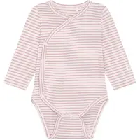 Fixoni Omslagsbody I/e - Rib - Bleket Mauve - - 74 - Langermet Body