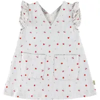 Hust and Claire Kjole - HcKaroline Stripes - Litt Blue - - 5 år (110) - Kjole