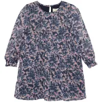 Creamie Kjole - BIG Flower - Indigo Blue - - 1½ år (86) - Kjole