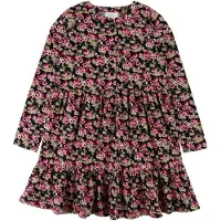 Grunt Kjole - Fløyel - Hianan - Neon Rosa - - 14 år (164) - Kjole
