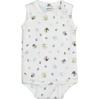 Joha Body u/e - Off White m. Trykk - - 80 - Body uten ermer
