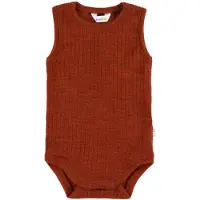 Joha Body u/e - Ull - Rib - Rust - - 100 - Body uten ermer