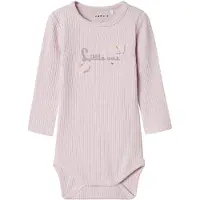 Name it Body I/e - Rib - NbfDikka - Light Lilac - - 68 - Langermet Body