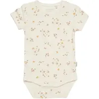 Minymo Body k/e - Bambus - Tilslørt Rose Flower - - 56 - Kortermet body