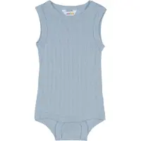 Joha Body u/e - Ull/Silke - Støvblå - - 50 - Body uten ermer