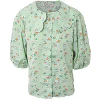 Hound Skjorte - Flower - Power Green - - 10 år (140) - Skjorte K/E