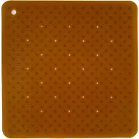 Hevea Badematte - Naturgummi - 52x52 cm - Wave Square - Natural - - OneSize - Badematte