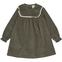 Müsli Kjole - Fløyel - Deep Green - - 8 år (128) - Kjole