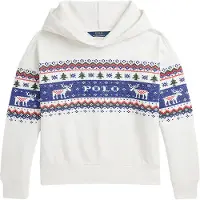 Ralph Lauren Hettegenser - Hvit m. Broderi - - 8-10 år (128-140) - Hettegenser