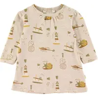 Joha Kjole - Lys Beige m. Trykk - - 60 - Kjole