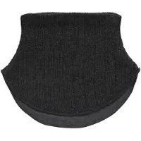 Melton Hals - Ull/Bomull - 2-lags - Svart - - 9-24 md - Hals