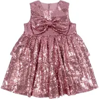 Konges Sløjd Kjole - Rosie - Mellow Rose m. Paljetter - - 9-10 år (134-140) - Kjole