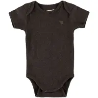 VACVAC Body k/e - Rib - Carlet - Dark Brown Melange - - 68/74 - Kortermet body