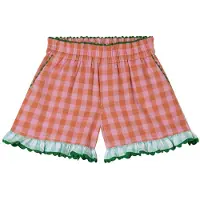Stella McCartney Kids Shorts - Rosa/oransje avkrysset m. Grønn - - 10 år (140) - Shorts
