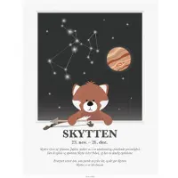 Kids by Friis Plakat - Stjernetegn - Skytten - - OneSize - Plakat