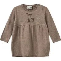 Sofie Schnoor Kjole - Strikk - Ull - Dagnysb - Brun Melert - - 4 år (104) - Kjole