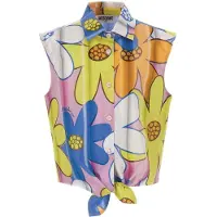 Moschino Skjorte - Rosa/Blå/Gul - - 10 år (140) - Skjorte K/E